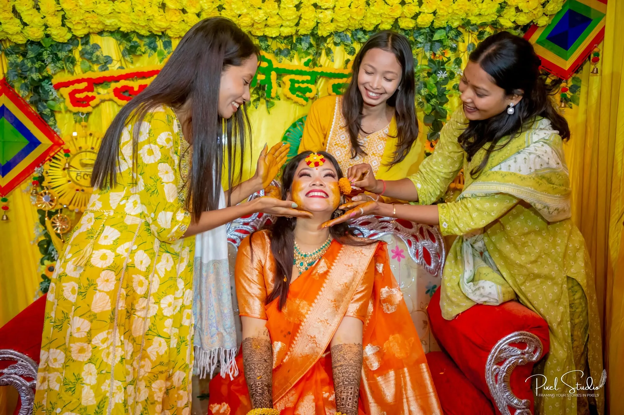 mehendi group photo